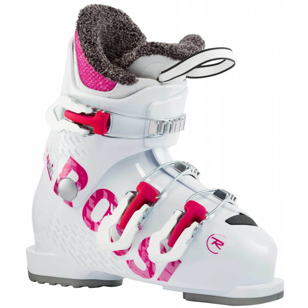 Clapari schi copii Rossignol FUN GIRL J3 White pink